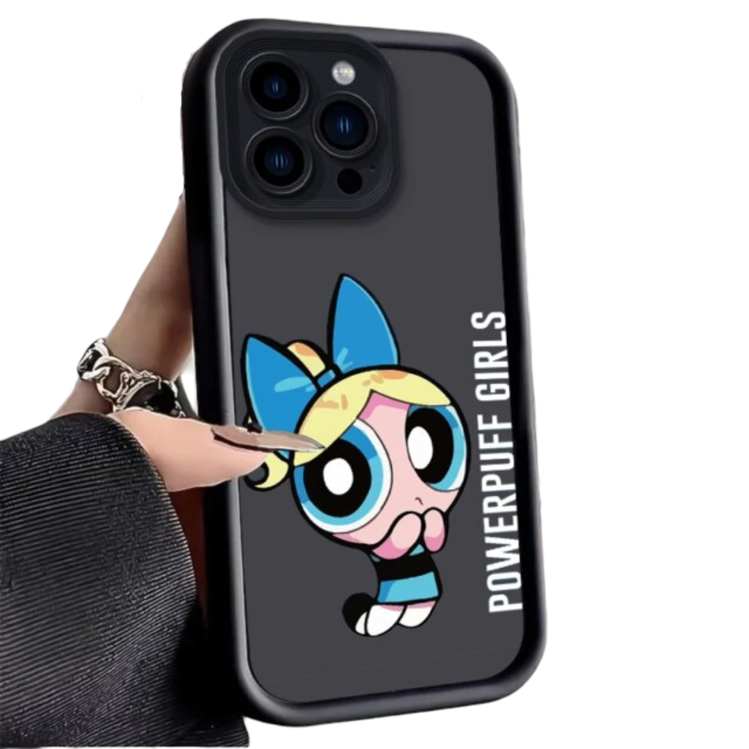 Kawaii The Powerpuff Girls Bubbles Phone Back Case For iPhone