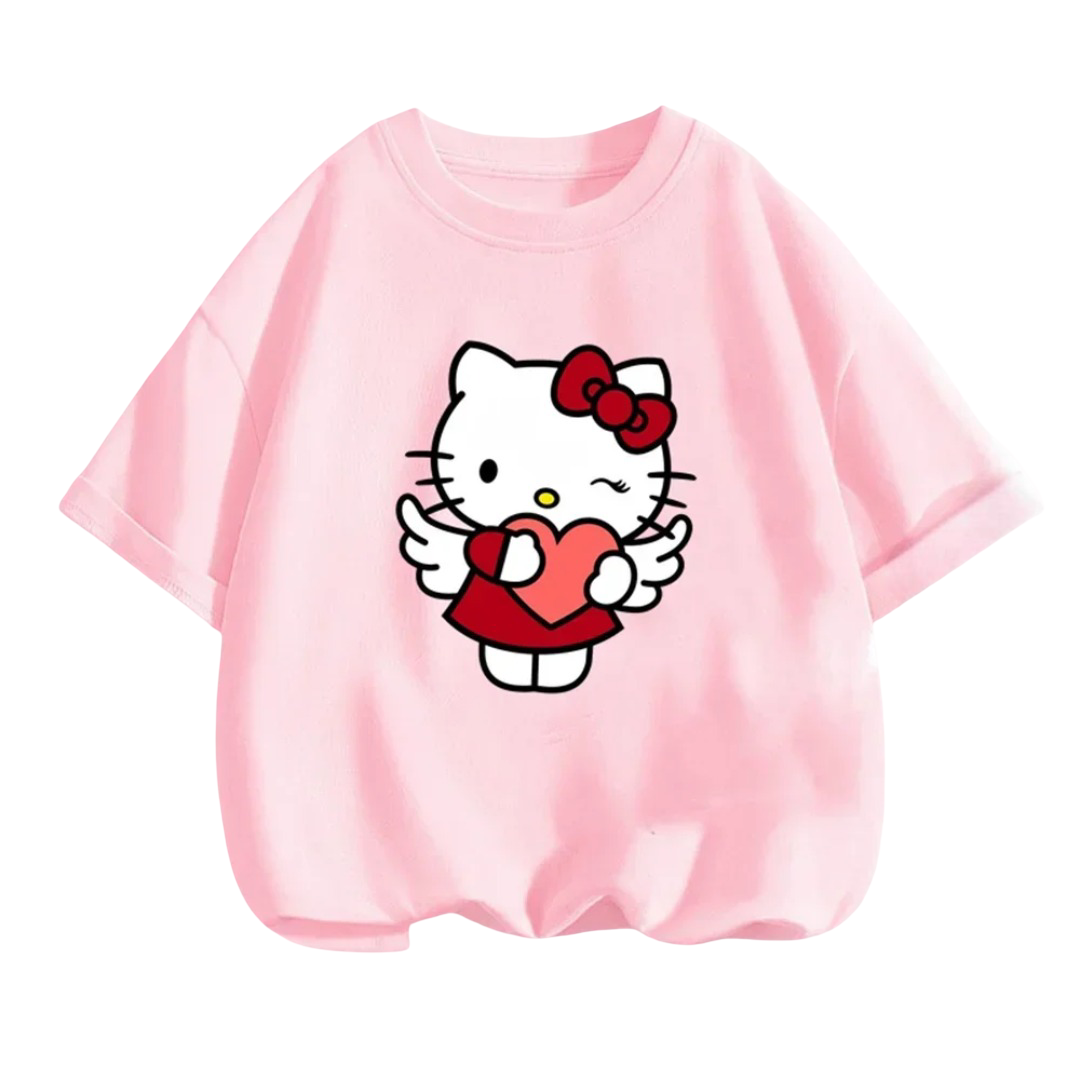 Kawaii Hello Kitty Short Sleeved T-Shirt Kawaii Hello Kitty Short Sleeved T-Shirt