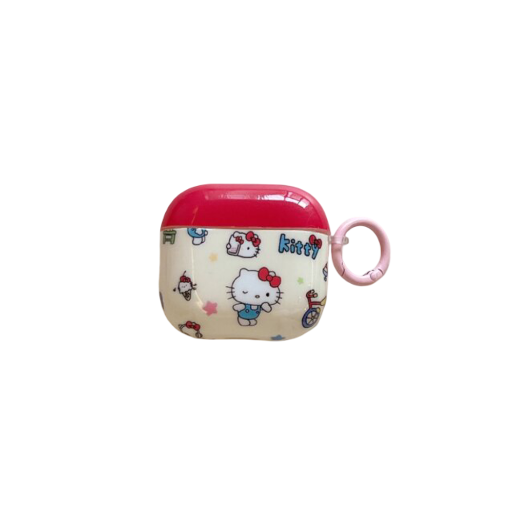 Kawaii Sanrio Cartoon Hello Kitty Apple Airpod Case