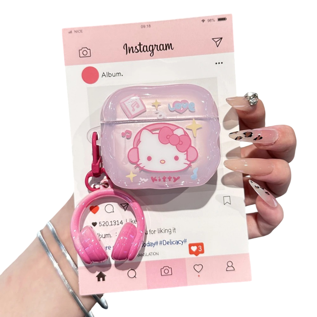 Anime Sanrio Kawaii Hello Kitty Airpod Case