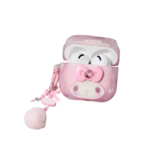 Kawaii Sanrio My Melody Apple AirPod Case With Keychain Kawaii Sanrio My Melody Apple AirPod Case With Keychain