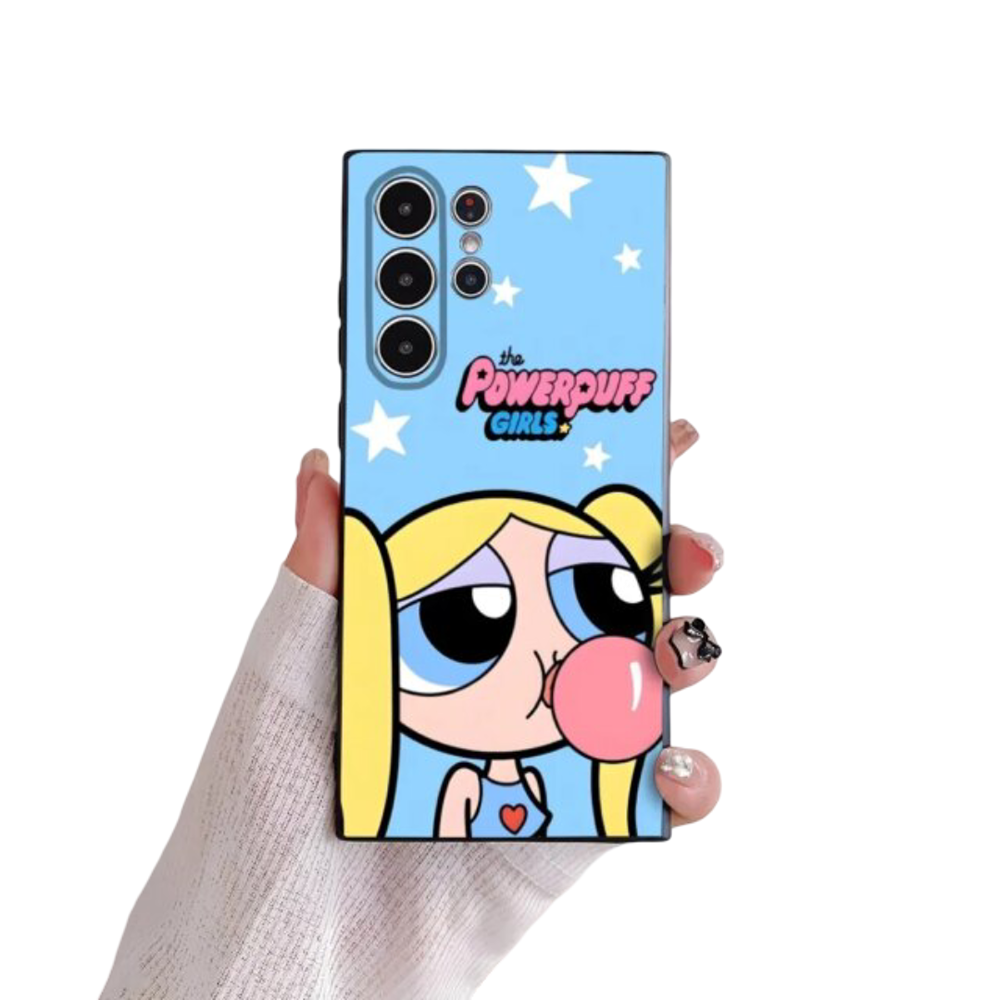 Kawaii Cartoon The Powerpuff Girls Bubbles Phone Case For Samsung Galaxy