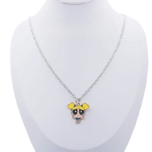 The Powerpuff Girls Bubbles Kawaii Pendant Necklace The Powerpuff Girls Bubbles Kawaii Pendant Necklace