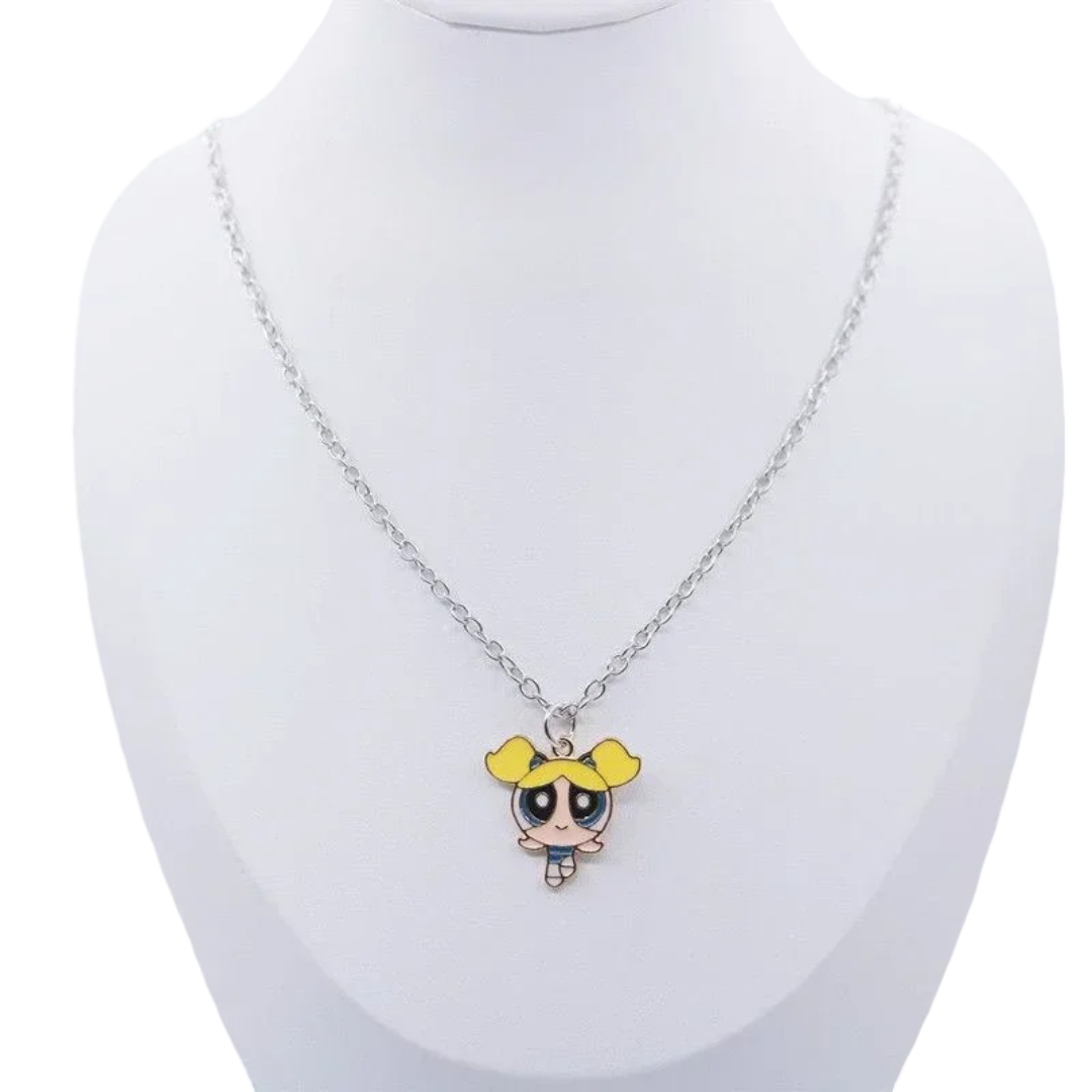The Powerpuff Girls Bubbles Kawaii Pendant Necklace The Powerpuff Girls Bubbles Kawaii Pendant Necklace