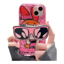 Kawaii The Powerpuff Girls Blossom Sunglasses Holder Case For iPhone Kawaii The Powerpuff Girls Blossom Sunglasses Holder Case For iPhone