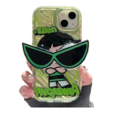 Kawaii The Powerpuff Girls Buttercup Sunglasses Holder Case For iPhone Kawaii The Powerpuff Girls Buttercup Sunglasses Holder Case For iPhone