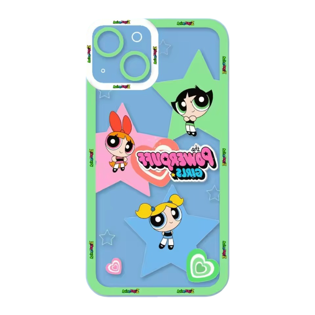 Kawaii The Powerpuff Girls Soft Silicone Phone Cover For iPhone