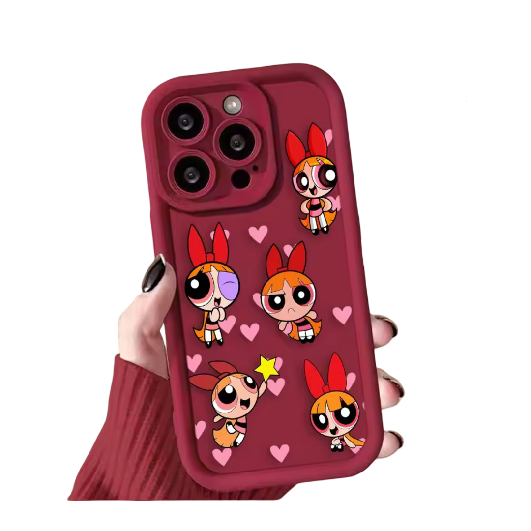 Kawaii The Powerpuff Girls Blossom Silicone Phone Case For iPhone