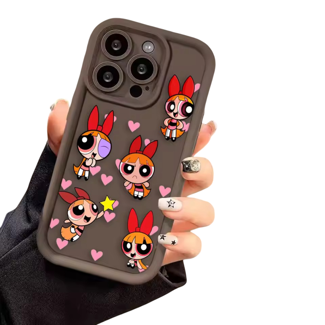 Kawaii The Powerpuff Girls Blossom Silicone Phone Case For iPhone