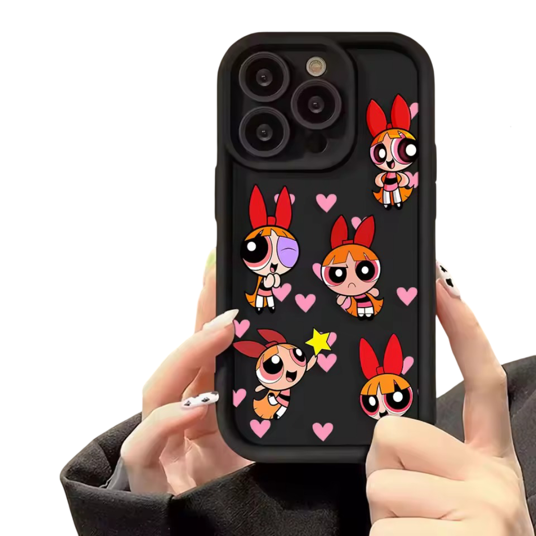 Kawaii The Powerpuff Girls Blossom Silicone Phone Case For iPhone