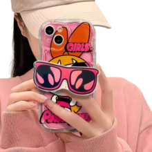 The Powerpuff Girls Blossom Kawaii Phone Case With Holder Stand For iPhone The Powerpuff Girls Blossom Kawaii Phone Case With Holder Stand For iPhone