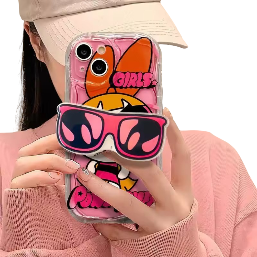 The Powerpuff Girls Blossom Kawaii Phone Case With Holder Stand For iPhone The Powerpuff Girls Blossom Kawaii Phone Case With Holder Stand For iPhone