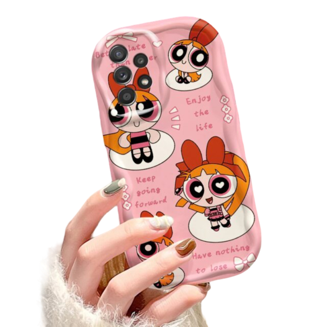 Kawaii The Powerpuff Girls Blossom Wave Oil Mobile Cover For Samsung