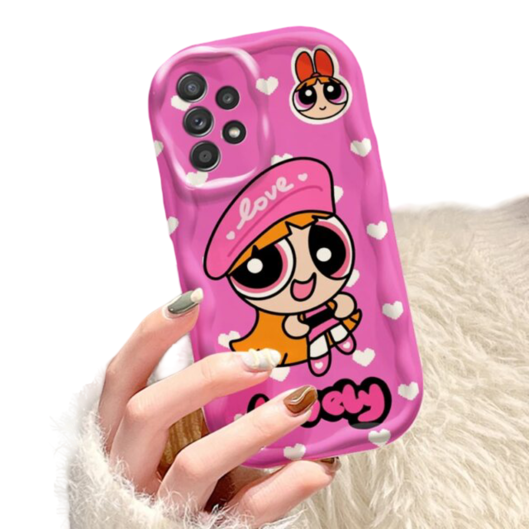 Kawaii The Powerpuff Girls Blossom Wave Oil Phone Case For Samsung 