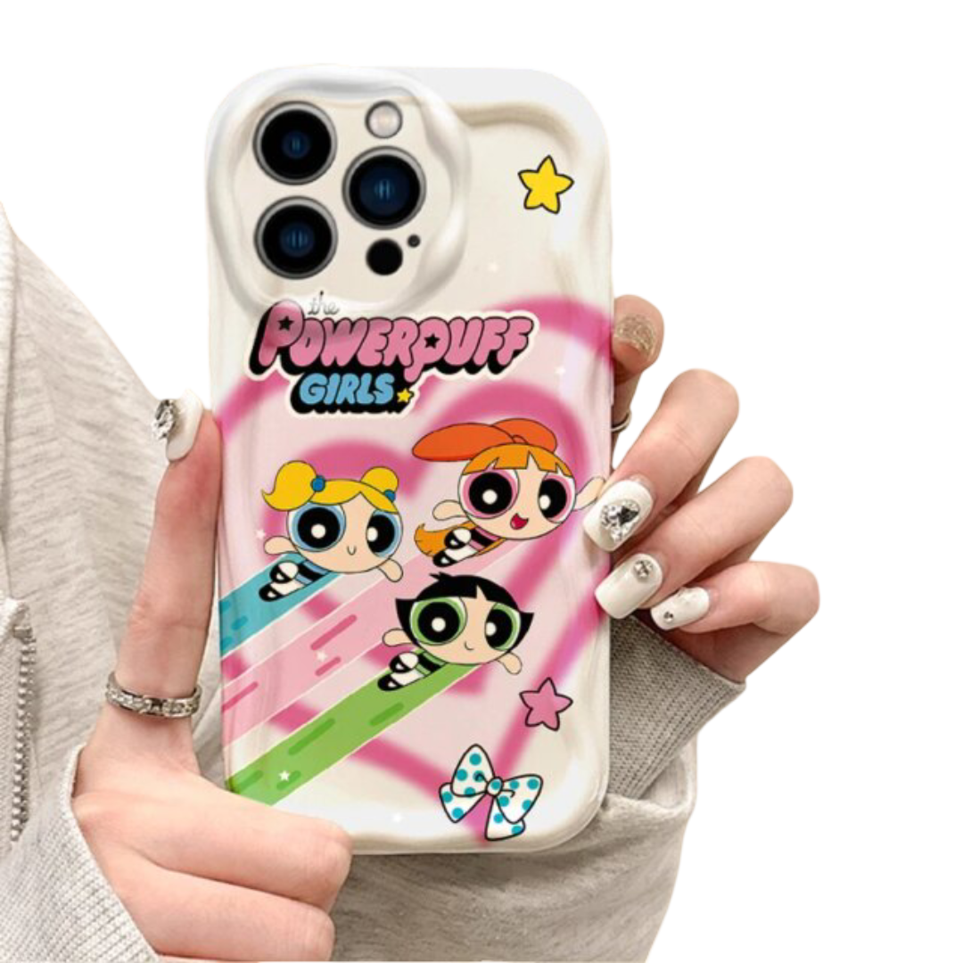 Kawaii The Powerpuff Girls Character iPhone Mobile Case