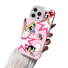 The Powerpuff Girls Kawaii Magnetic Wireless Charging iPhone Cover The Powerpuff Girls Kawaii Magnetic Wireless Charging iPhone Cover