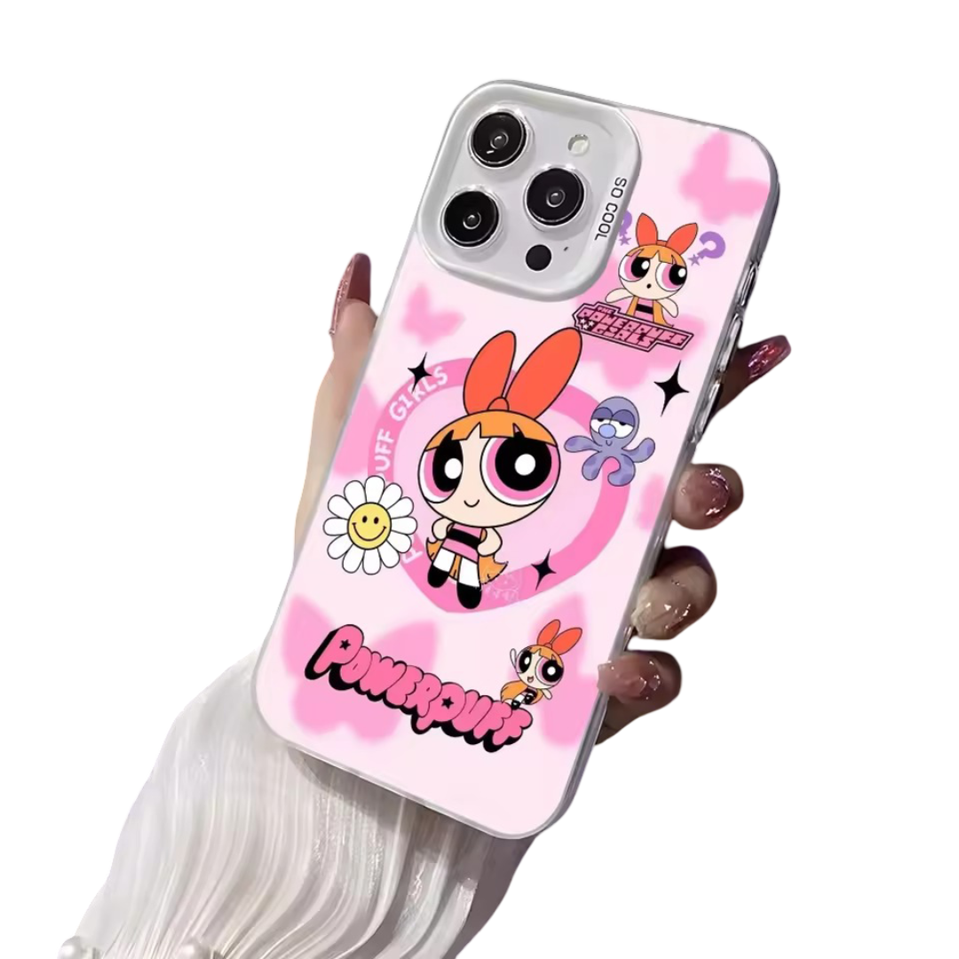Kawaii Anime The Powerpuff Girls Blossom Magnetic Wireless Charging iPhone Cover
