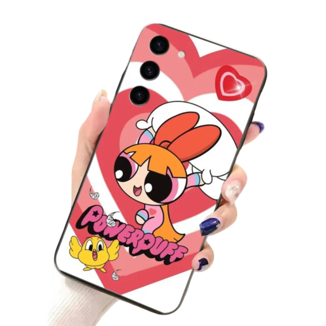 The Powerpuff Girls Kawaii Blossom Silicone Phone Case For Samsung