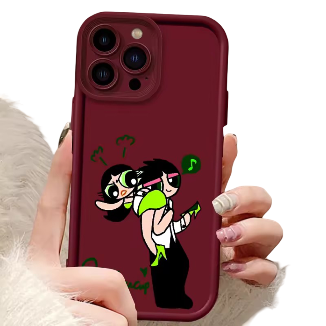 Anime Kawaii The Powerpuff Girls Eye Ladder For Apple iPhone Case