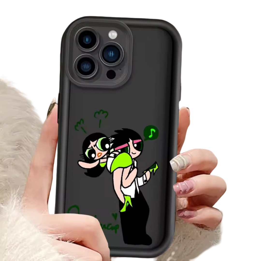 Anime Kawaii The Powerpuff Girls Eye Ladder For Apple iPhone Cover