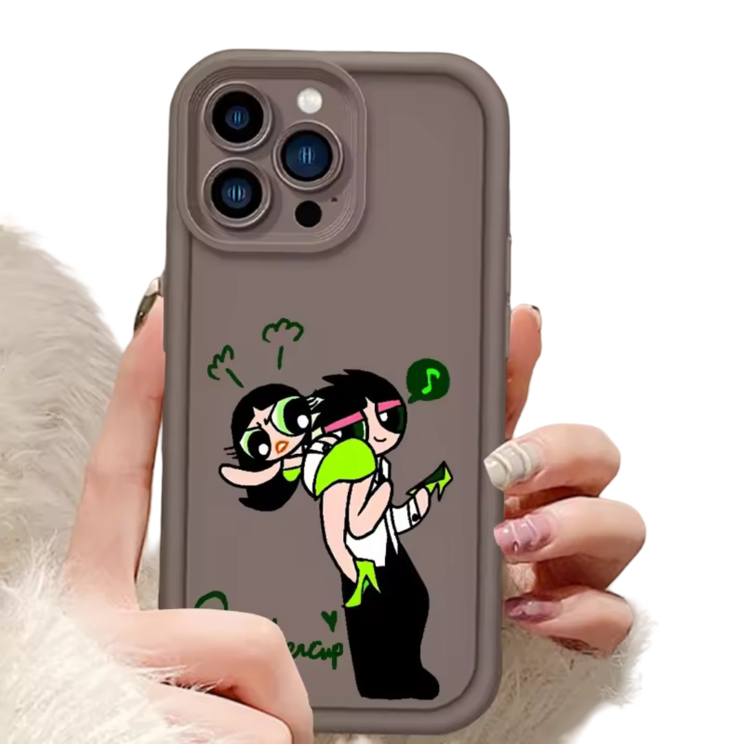Kawaii Anime The Powerpuff Girls Eye Ladder For Apple iPhone Cover