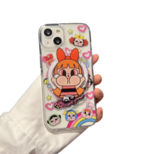 Kawaii The Powerpuff Girls Magnetic Bracket Safe Phone Case For Samsung Galaxy Kawaii The Powerpuff Girls Magnetic Bracket Safe Phone Case For Samsung Galaxy