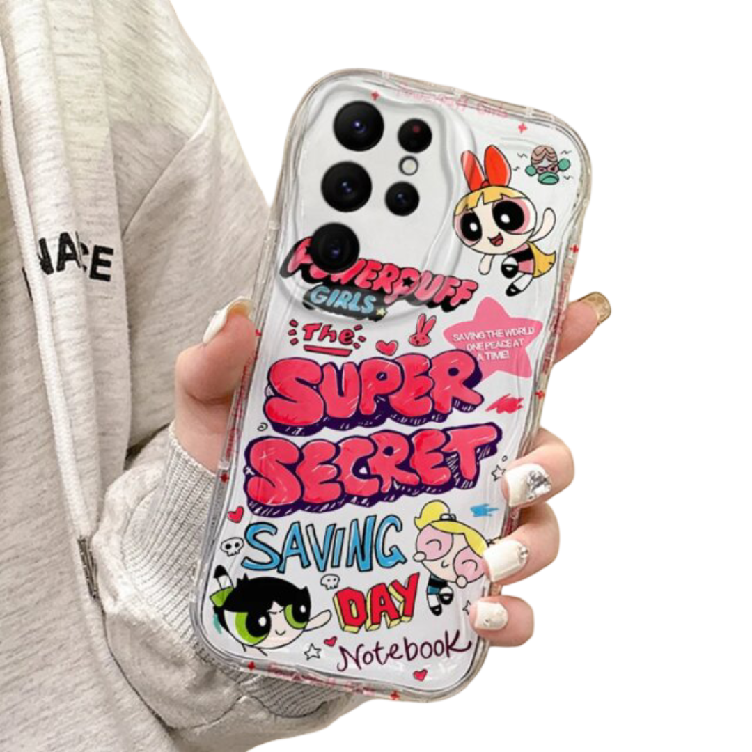 Kawaii The Powerpuff Girls Mobile Back Case Silicone For Samsung