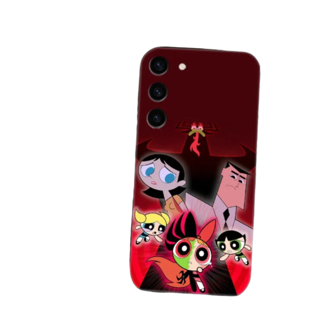 The Powerpuff Girls Kawaii Character Cartoon Samsung Phone Back Case