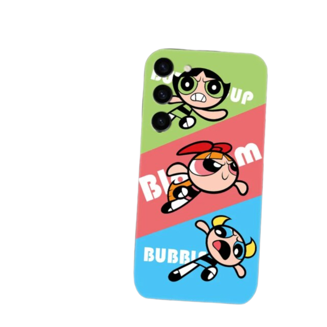 Kawaii The Powerpuff Girls Cartoon Character Samsung Mobile Back Case