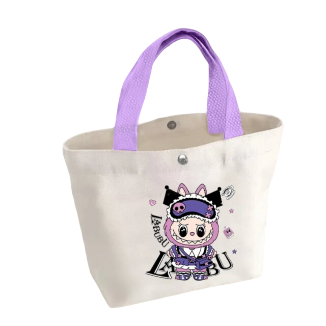 Kawaii Cartoon Kuromi Canvas Handbag