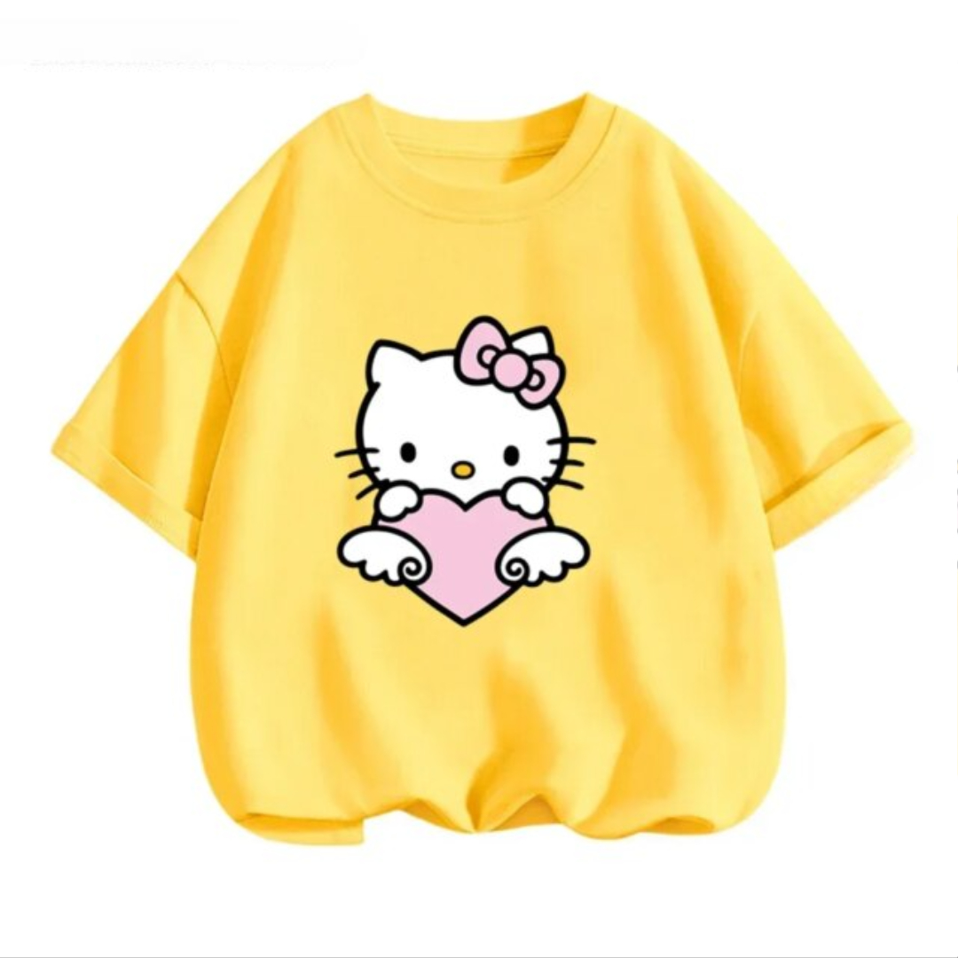 Kawaii Cartoon Sanrio Hello Kitty Short Sleeve T-Shirt