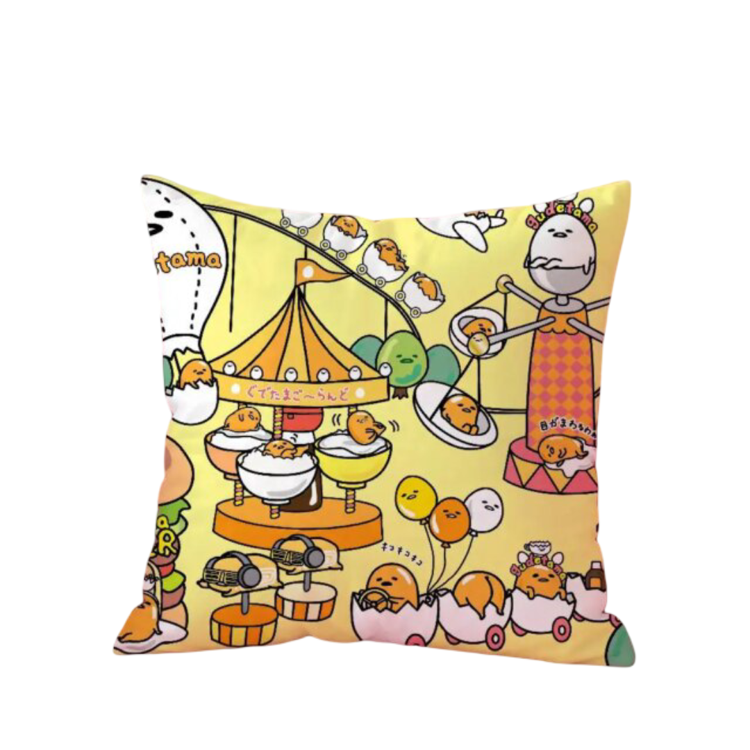 Gudetama Skin-Friendly And Comfortable Kawaii Fabric Zipper Pillow Case