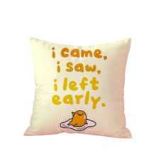Gudetama Kawaii Skin-Friendly And Comfortable Fabric Zipper Pillow Case Gudetama Kawaii Skin-Friendly And Comfortable Fabric Zipper Pillow Case