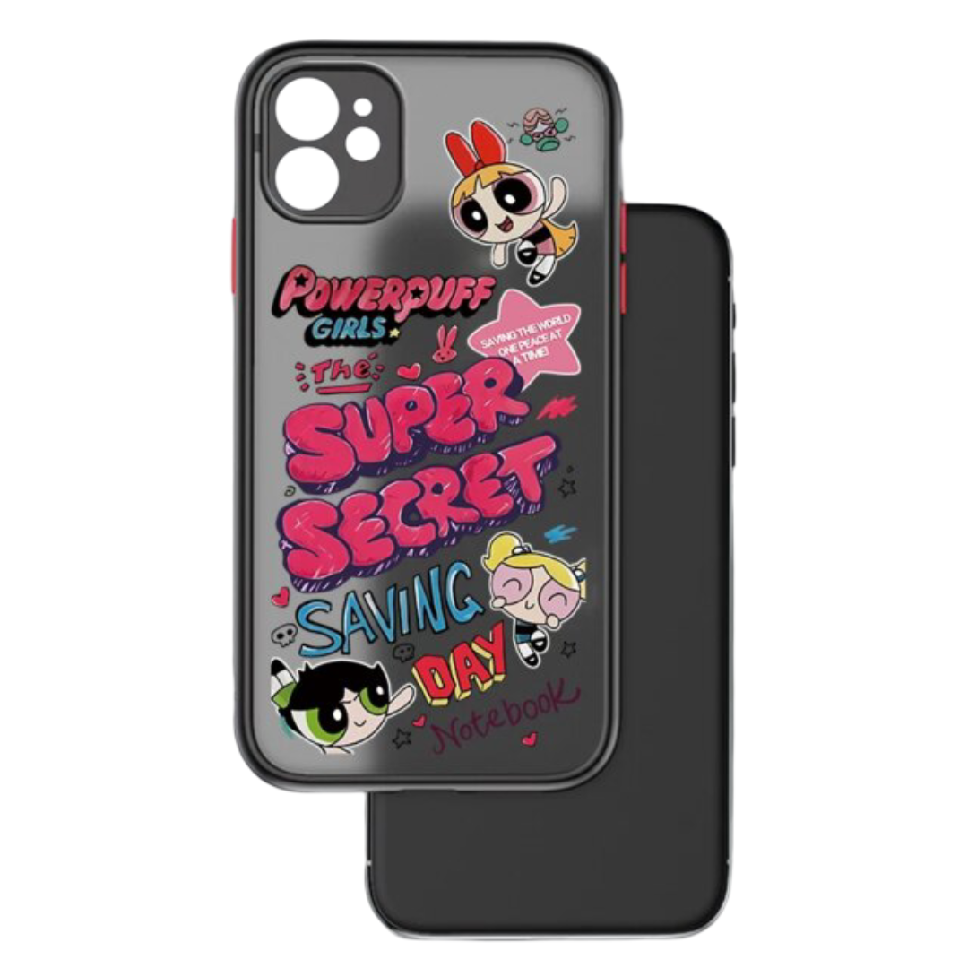 Kawaii The Powerpuff Girls Character Translucent iPhone Case
