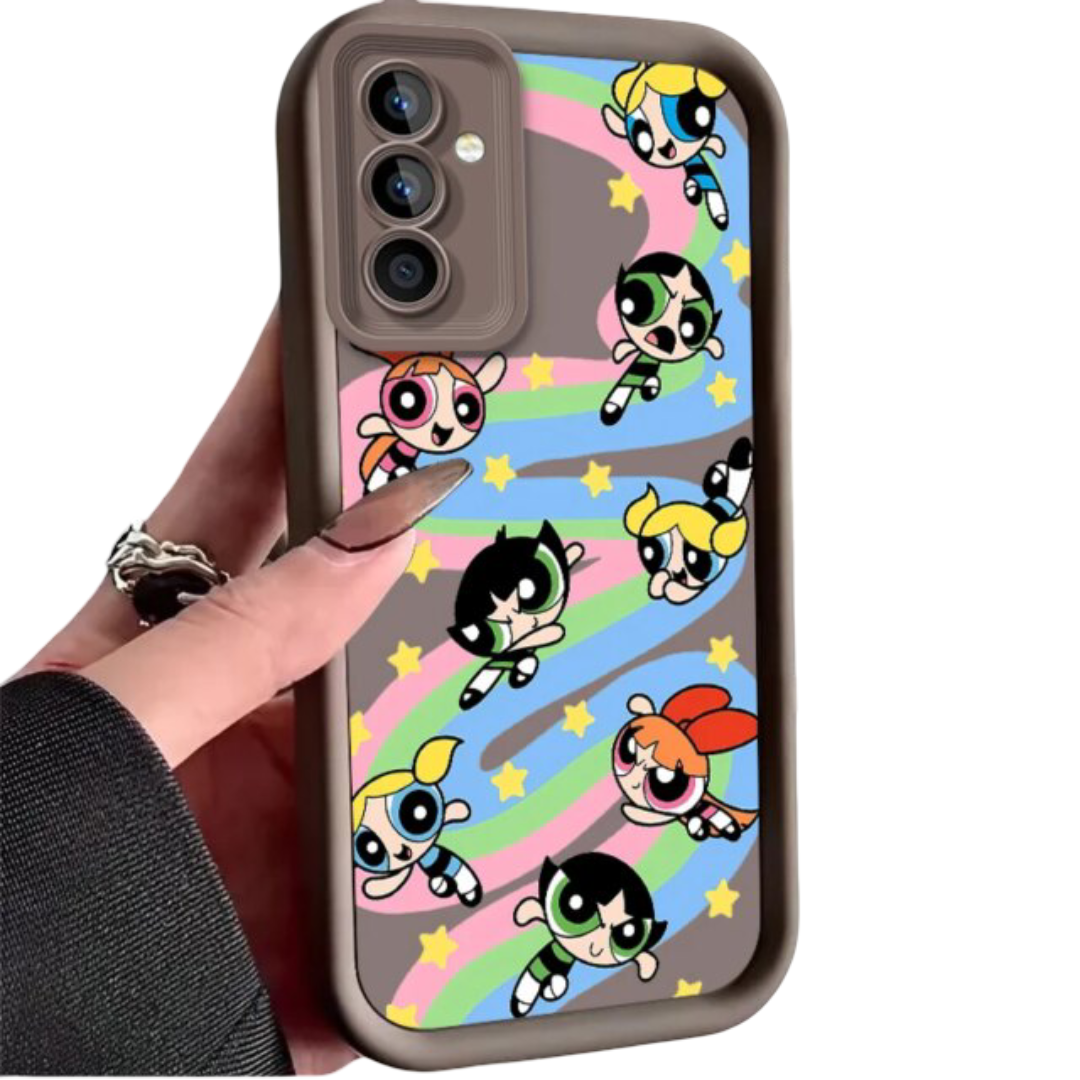 Kawaii The Powerpuff Girls Character Samsung Back Case