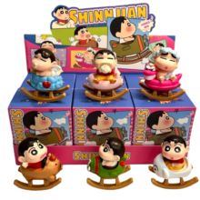 6Pcs Kawaii Crayon Shin-Chan Little Toy With Blind Box 6Pcs Kawaii Crayon Shin-Chan Little Toy With Blind Box