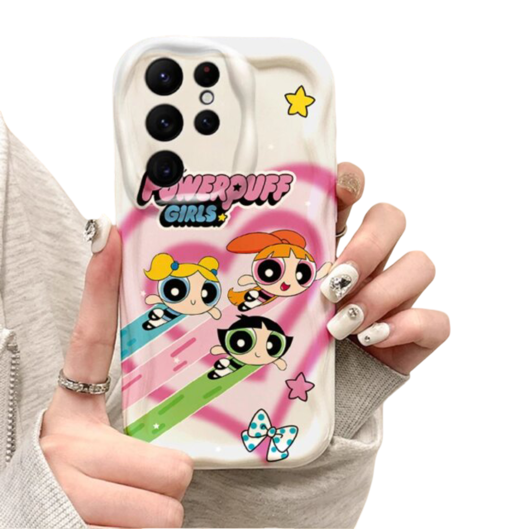 The Powerpuff Girls Kawaii TPU Phone Cover For Samsung Galaxy