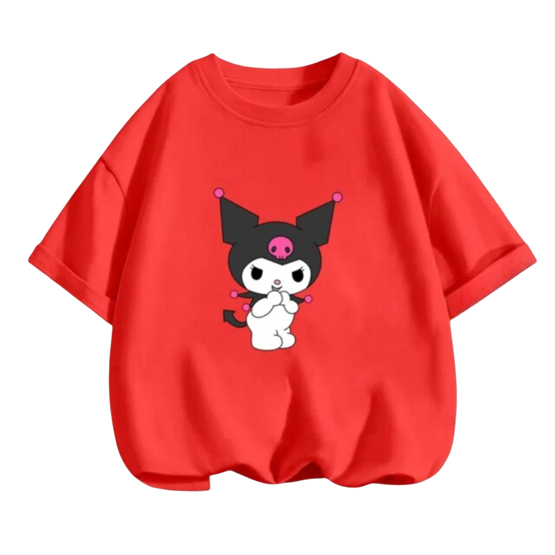 Kuromi Kawaii Short Sleeved T-Shirt