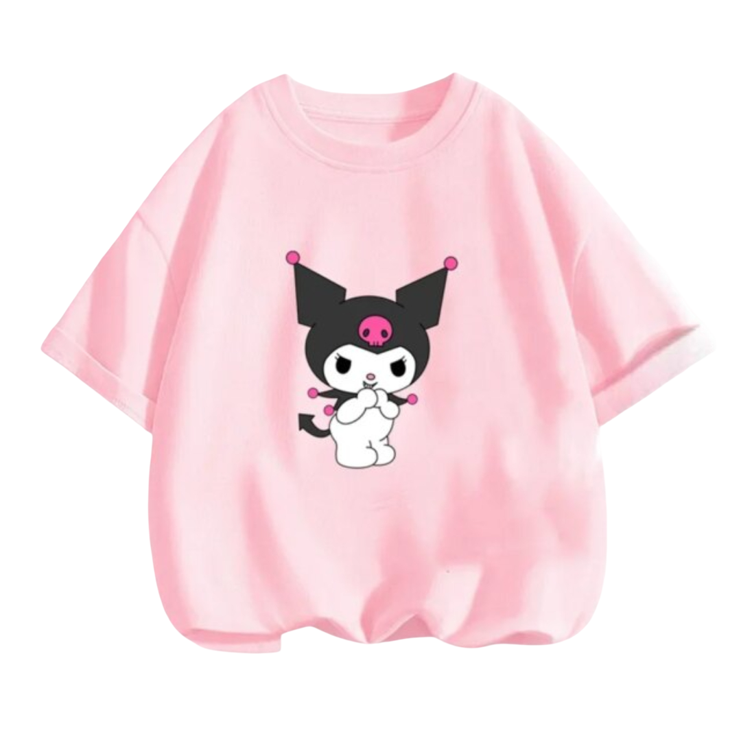 Kuromi Kawaii Short Sleeved T-Shirt