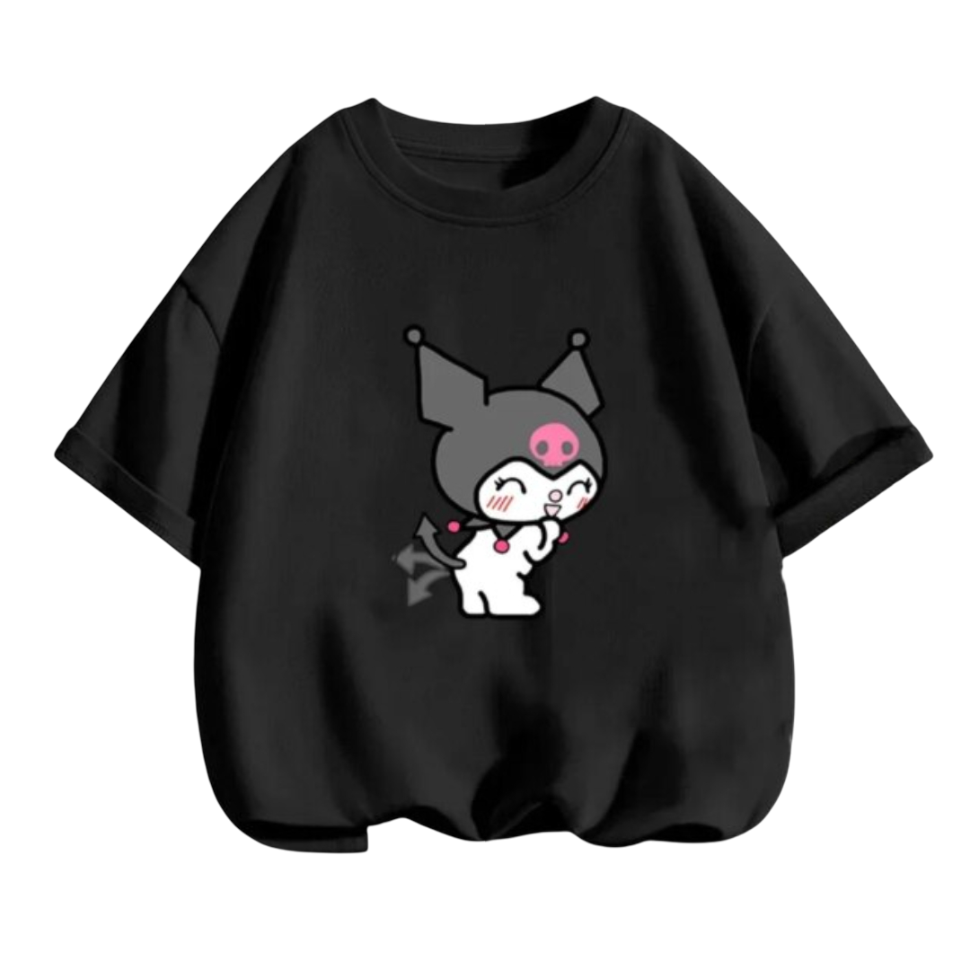 Kawaii Kuromi Short Sleeved T-Shirt