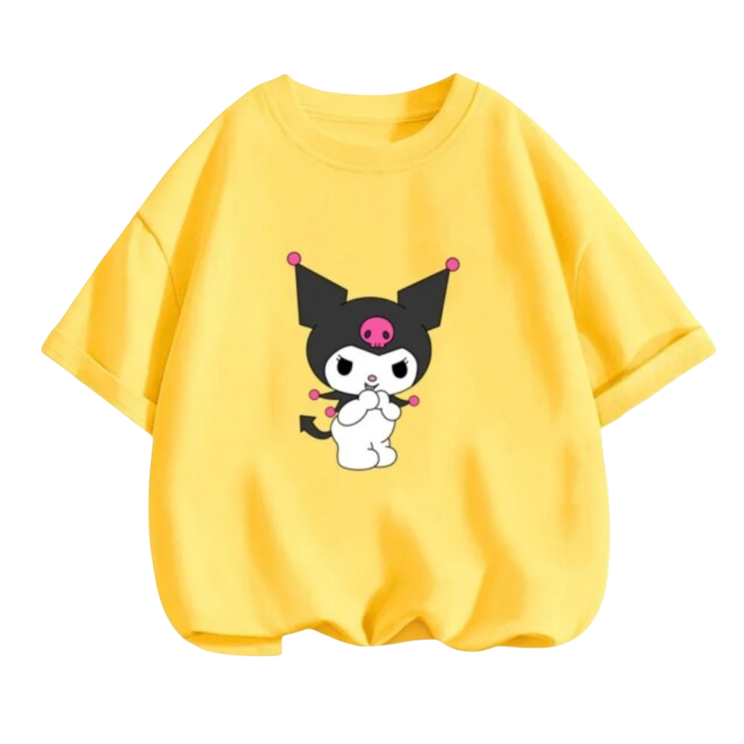 Kuromi Kawaii Short Sleeved T-Shirt