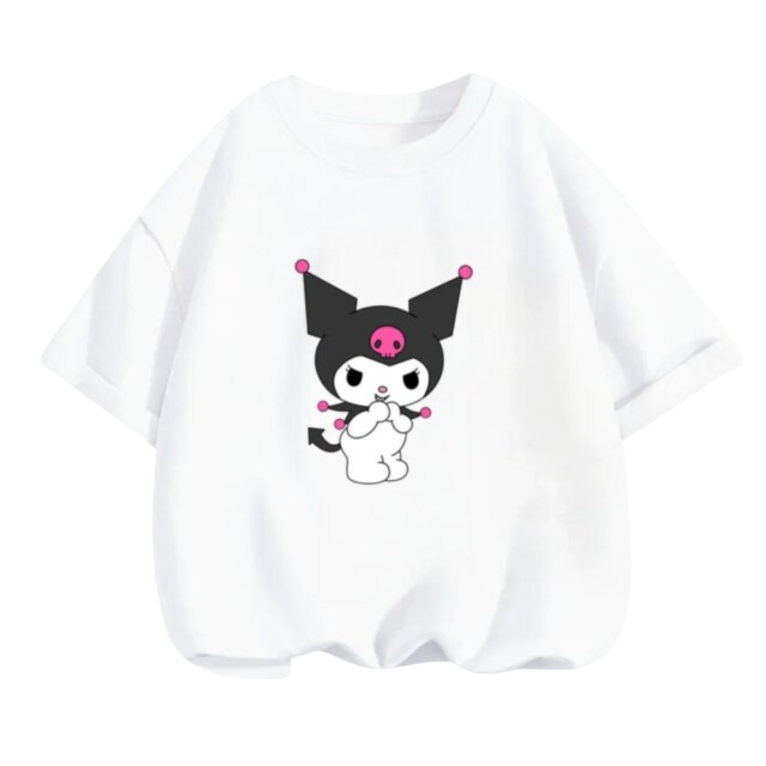 Kuromi Kawaii Short Sleeved T-Shirt