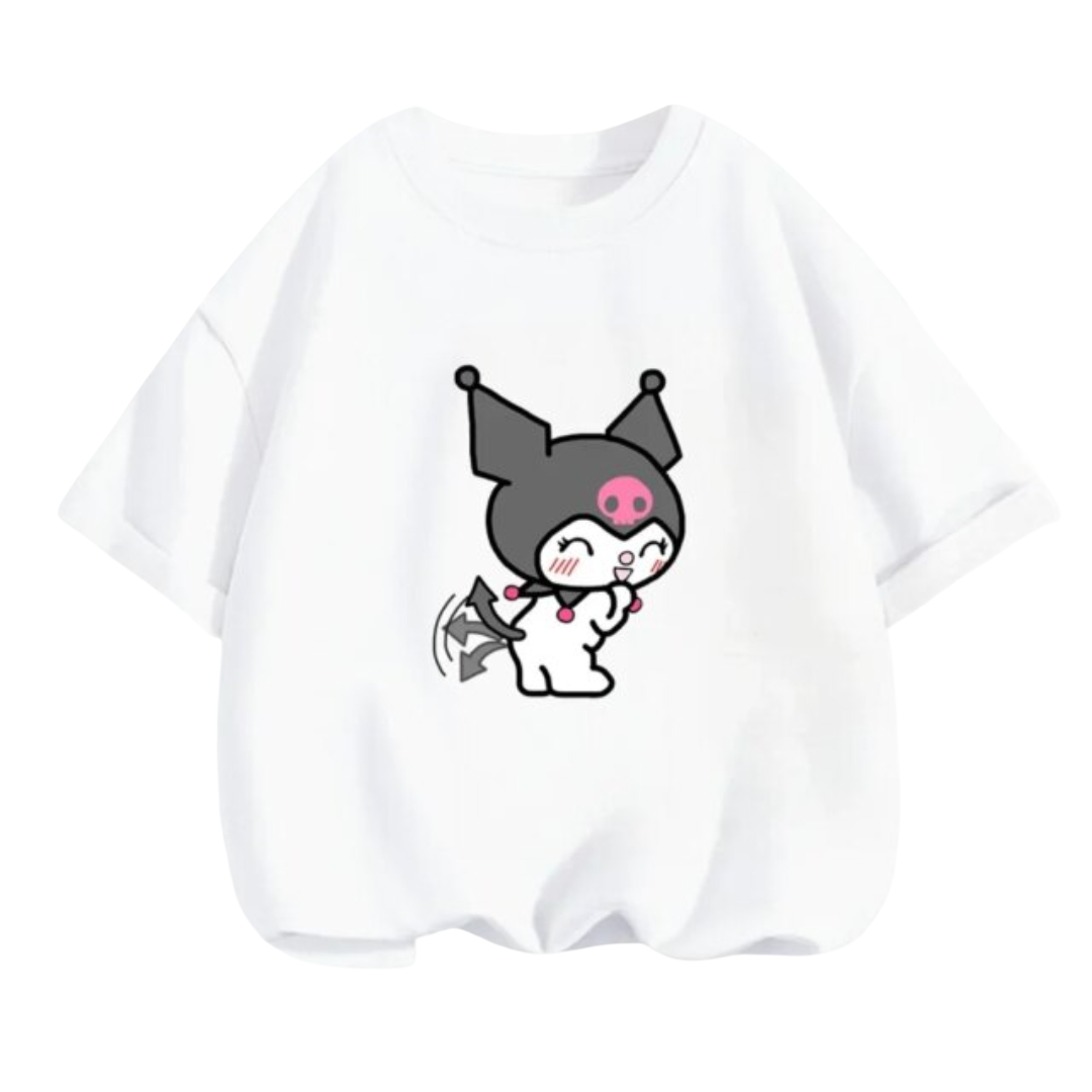 Kawaii Kuromi Short Sleeved T-Shirt