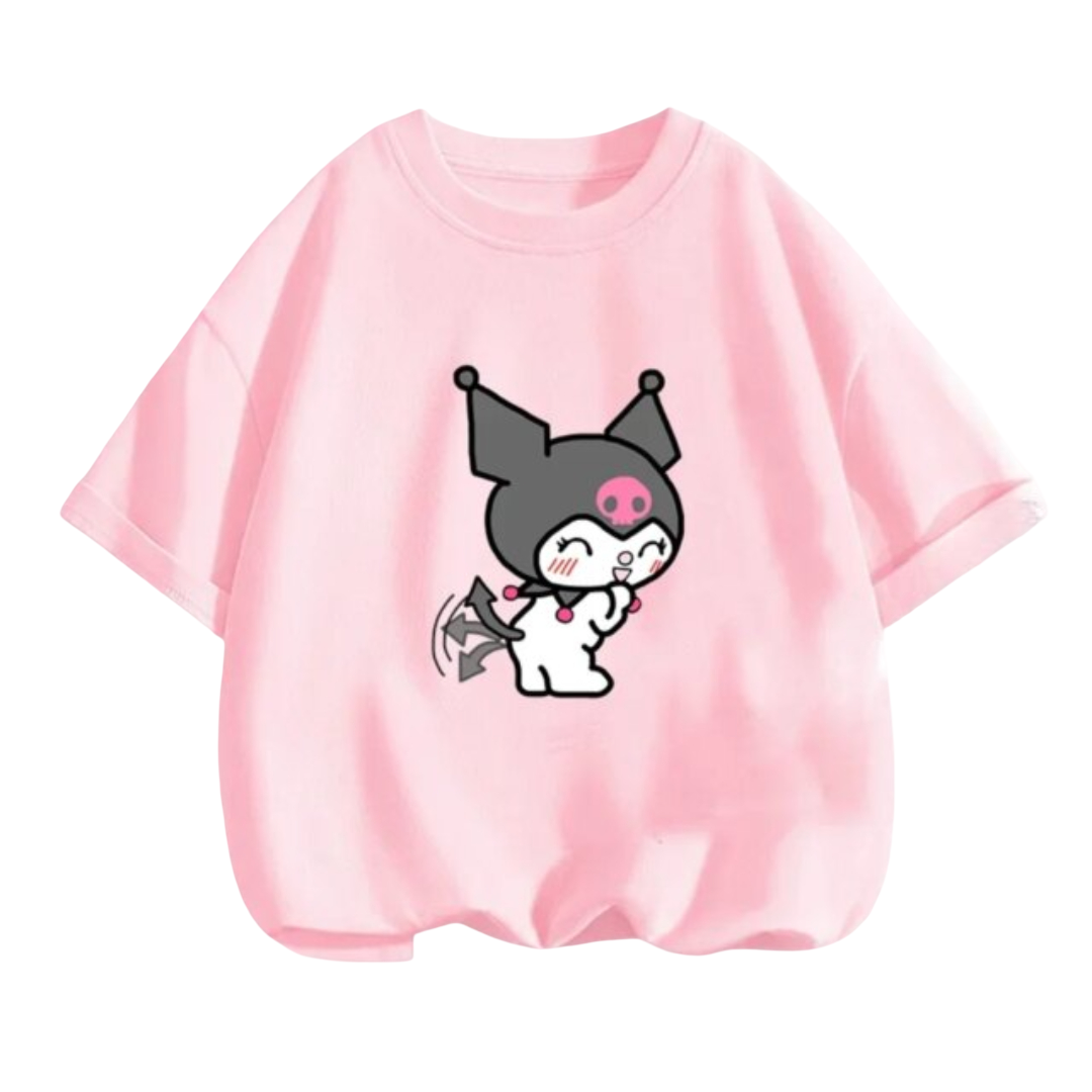 Kawaii Kuromi Short Sleeved T-Shirt