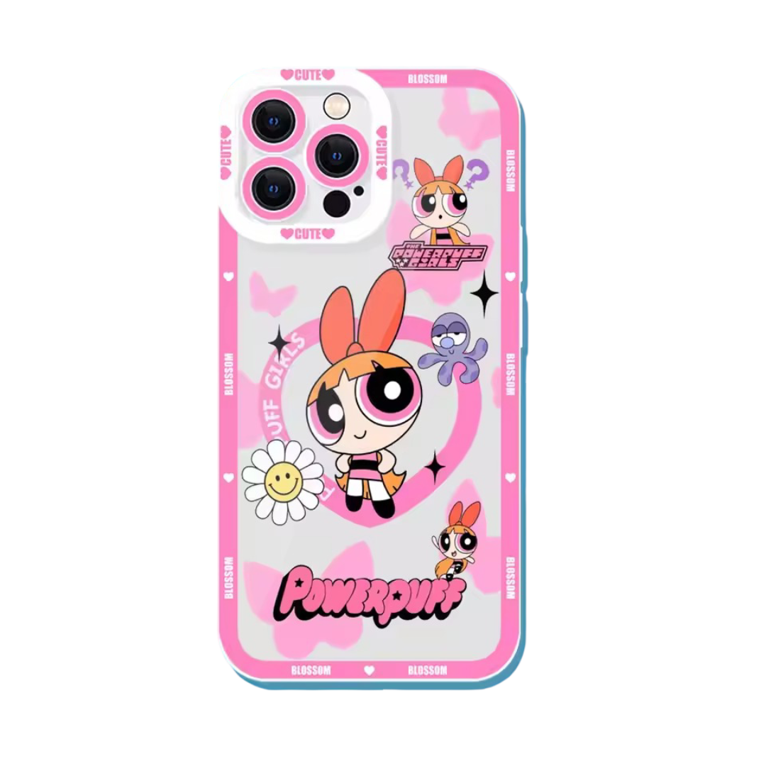 Cartoon The Powerpuff Girls Kawaii Blossom Phone Case For Samsung