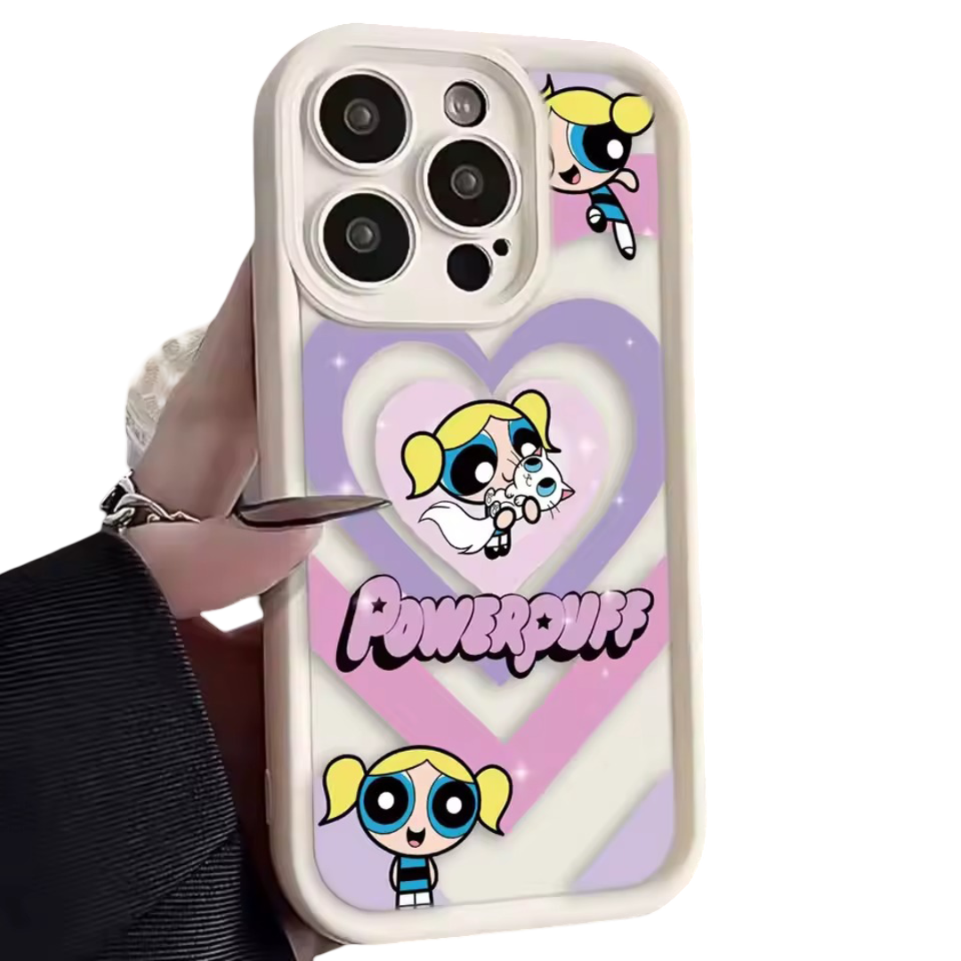 Kawaii The Powerpuff Girls Bubbles Mobile Case For iPhone