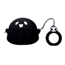 Kawaii Black Ghost Airpod Case For Galaxy Kawaii Black Ghost Airpod Case For Galaxy