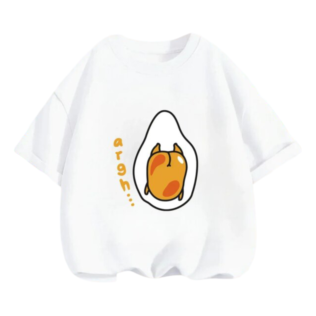 Kawaii Cartoon Gudetama Short Sleeved T-Shirt