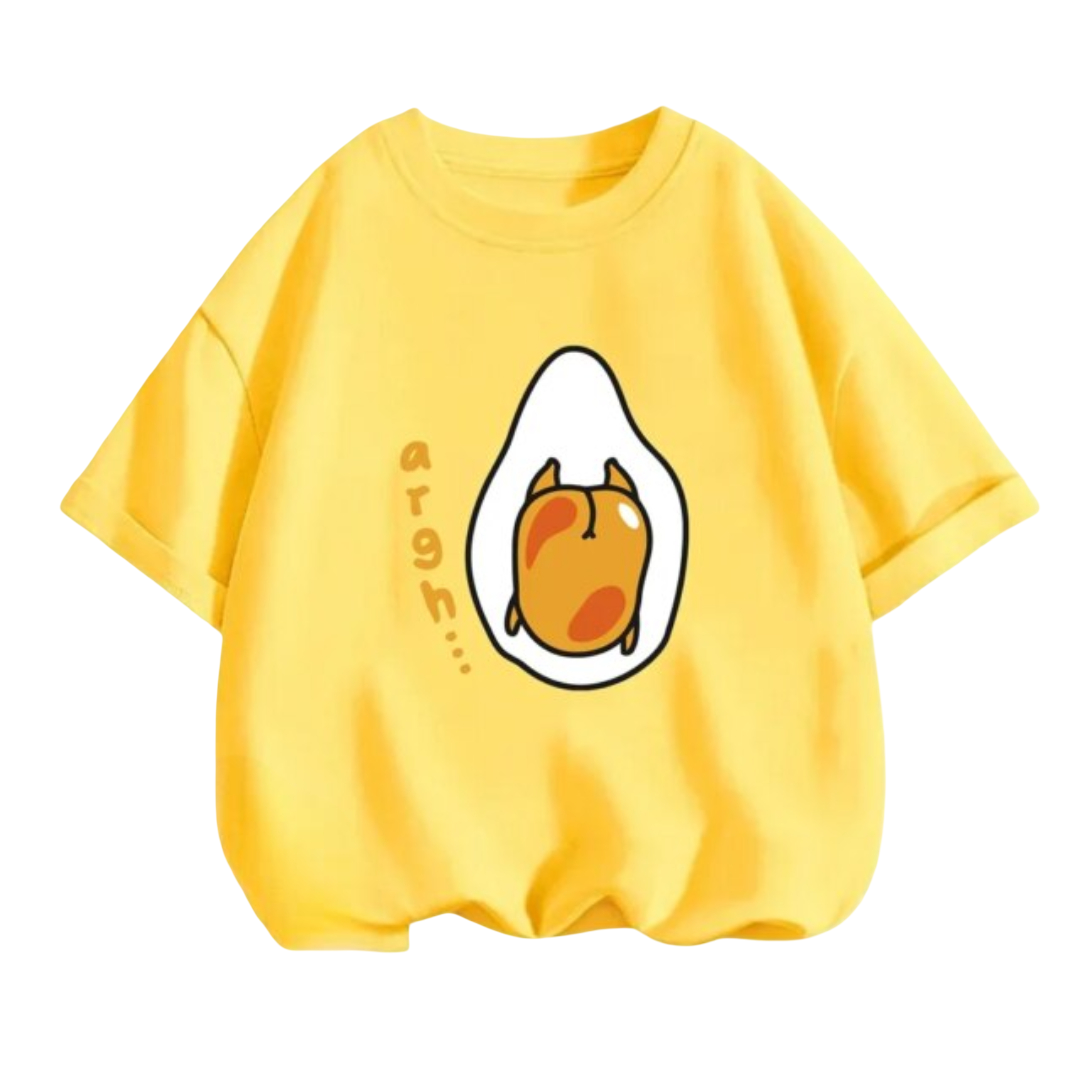 Kawaii Cartoon Gudetama Short Sleeved T-Shirt
