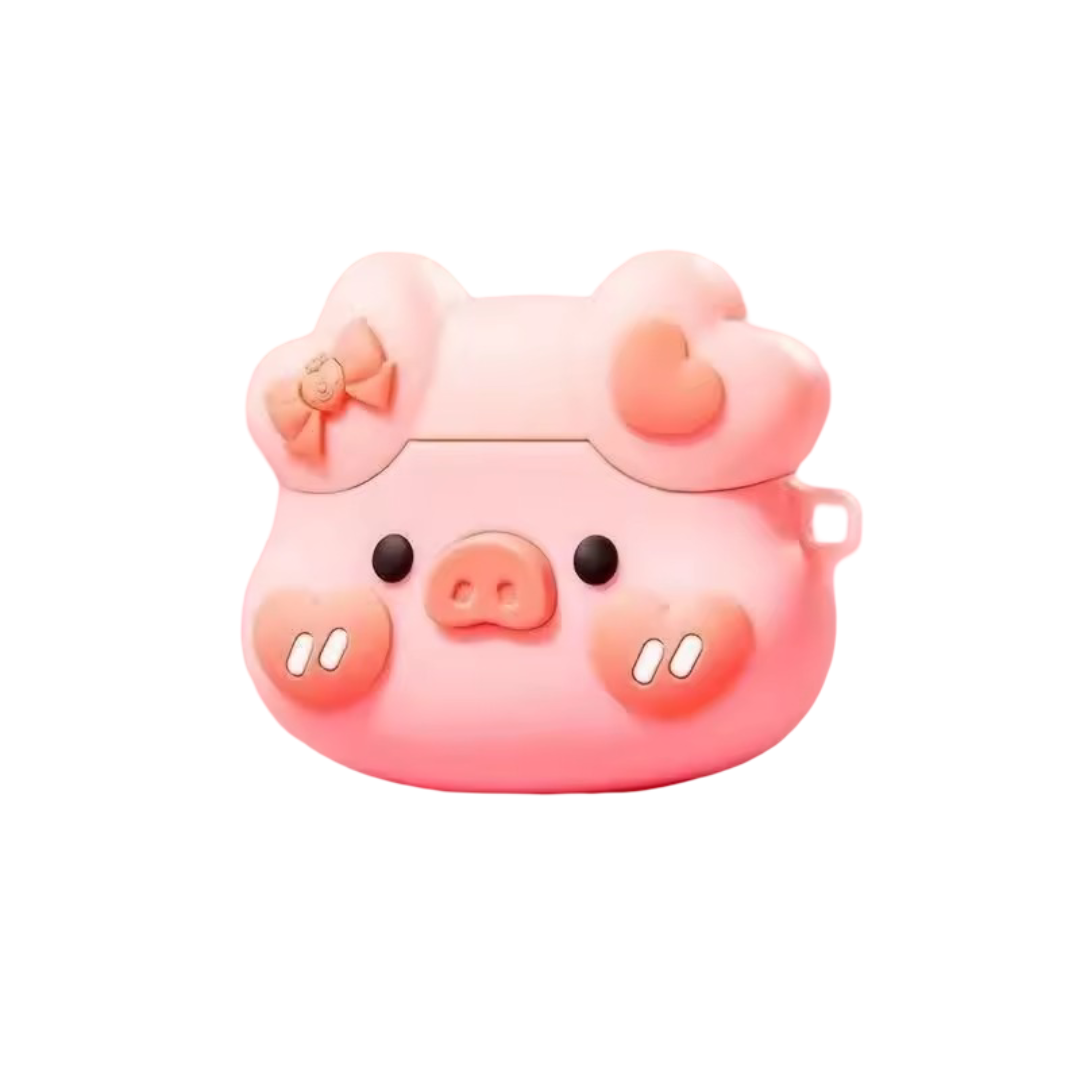 Kawaii Cartoon Pig Airpod Case For Galaxy